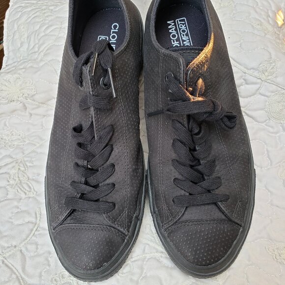 BNWoT CTAS Converse II Mono Lux Leather Ox Black/Black/Gum (10M-12W) KICKS - Picture 1 of 7